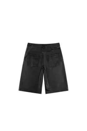 Leder-Trainingsshorts