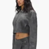 Leder-Zimmermann-Jacke