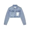 Logo Bling Crop-Jacke
