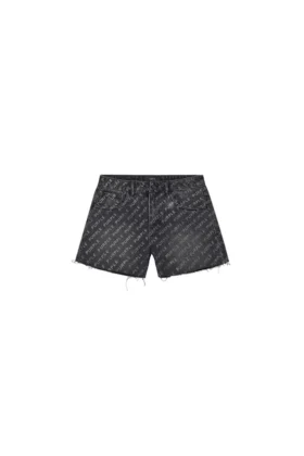 Logo Bling Cut-Off-Shorts