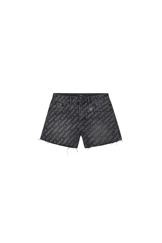 Logo Bling Cut-Off-Shorts