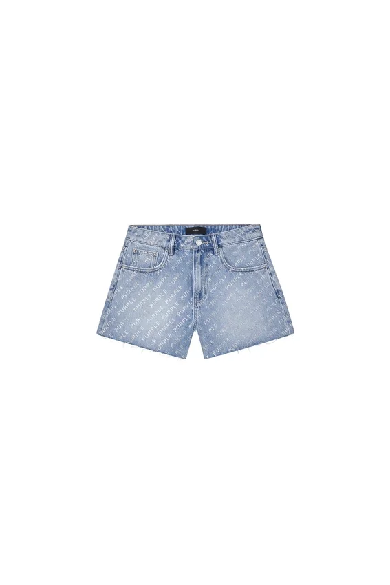Logo Bling Cut-Off-Shorts