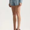 Logo Bling Cut-Off-Shorts