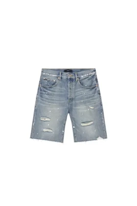 P059 Painterly Rip Shorts