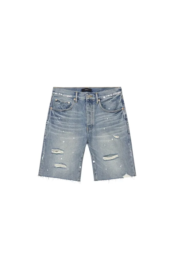 P059 Painterly Rip Shorts