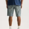 P059 Painterly Rip Shorts