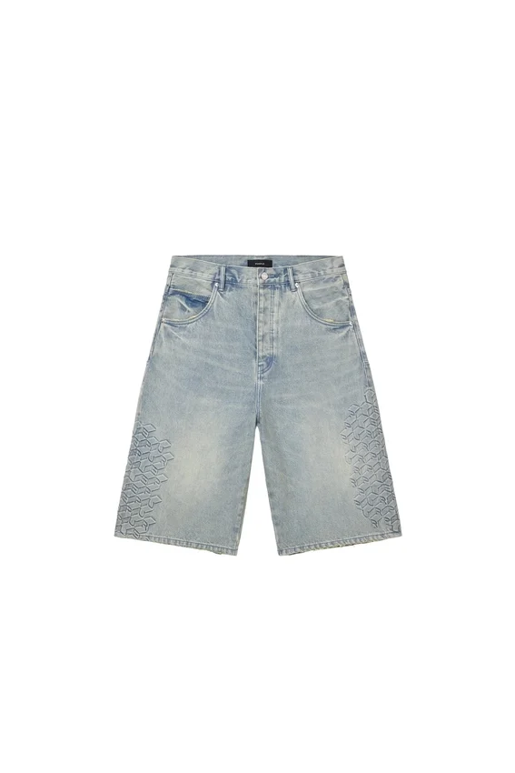 P070 Shorts mit Monogramm-Prägung