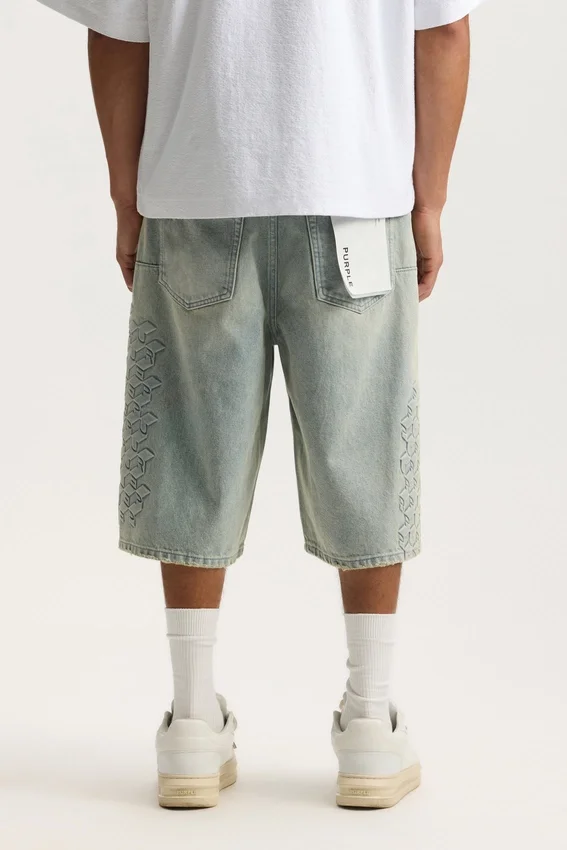 P070 Shorts mit Monogramm-Prägung
