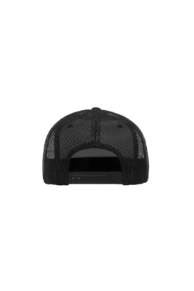 P902 5-Panel-Hut – blauer Text