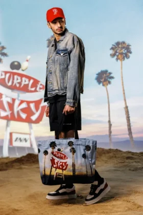 Purple X Blue Sky Tasche