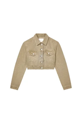Radial Bling Crop-Jacke