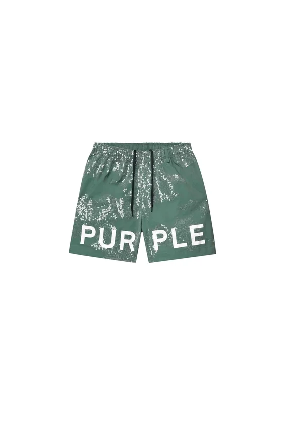 Sequin Camouflage All Around Shorts