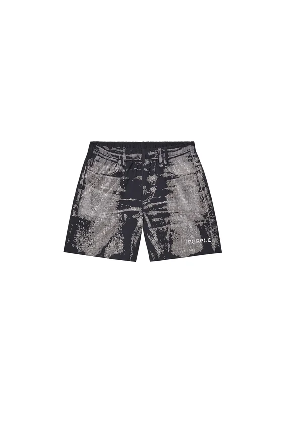 Shorts mit abgenutzten Kristallen rundum