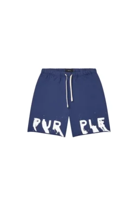 Shorts mit aufgemaltem Schriftzug
