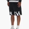 Shorts mit aufgemaltem Schriftzug