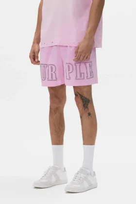 Shorts mit durchgehendem „Slab“-Schriftzug