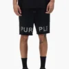 Shorts mit Kristall-Schriftzug