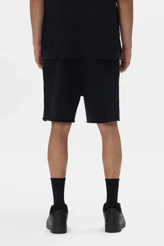 Shorts mit Kristall-Schriftzug