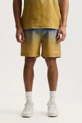 Shorts mit rundum verblasstem Wordmark-Logo