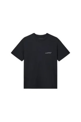 T-Shirt mit aufsteigendem Schriftzug