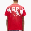 T-Shirt mit bemaltem Schriftzug