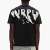 T-Shirt mit bemaltem Schriftzug