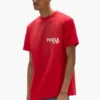 T-Shirt mit bemaltem Schriftzug