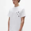 T-Shirt mit Perlen-Monogramm