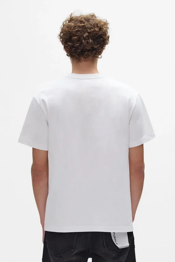 T-Shirt mit Perlen-Monogramm