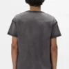 T-Shirt mit Schablonen-Schriftzug