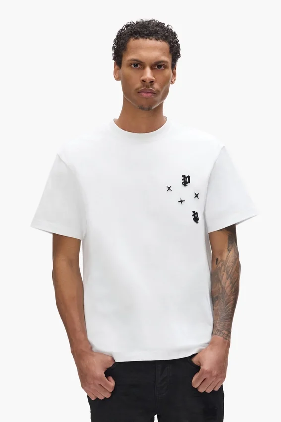 T-Shirt mit Stern-Monogramm