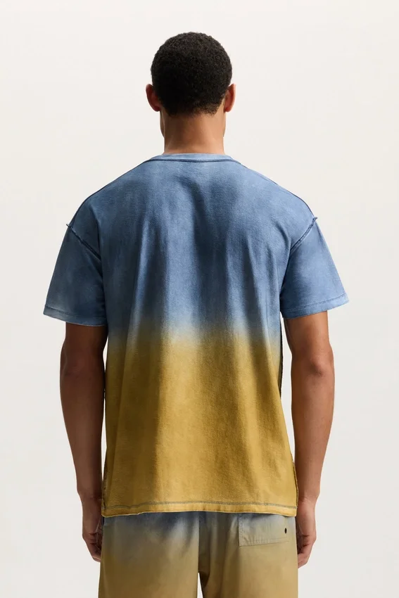 T-Shirt mit verblassendem Schriftzug