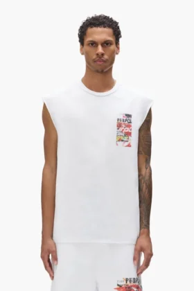 Tank-Top mit Aufklebern