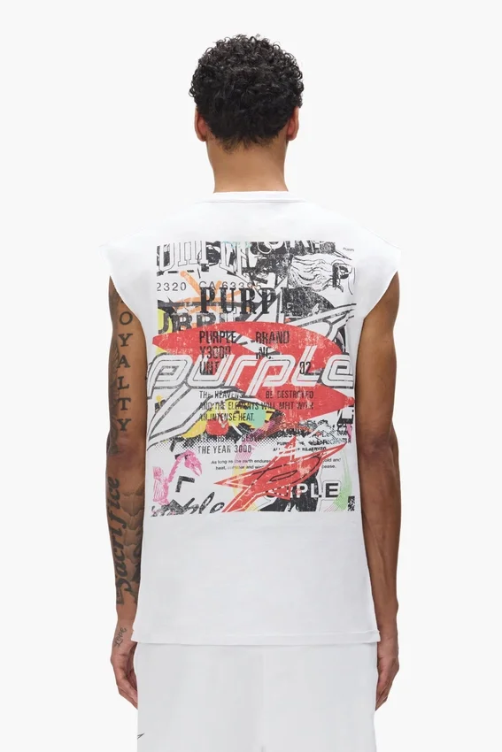 Tank-Top mit Aufklebern