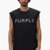 Tanktop mit Kristall-Schriftzug