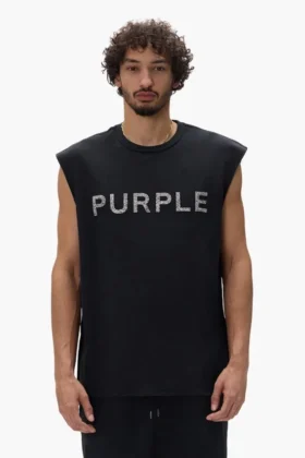 Tanktop mit Kristall-Schriftzug