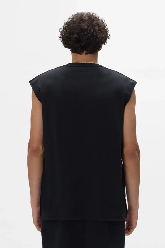 Tanktop mit Kristall-Schriftzug