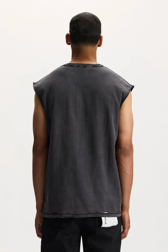 Tanktop mit Pailletten-Schriftzug