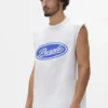 Tanktop mit Pailletten-Schriftzug