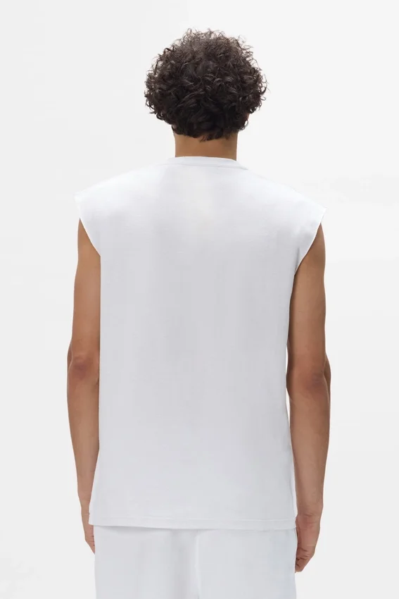Tanktop mit Pailletten-Schriftzug