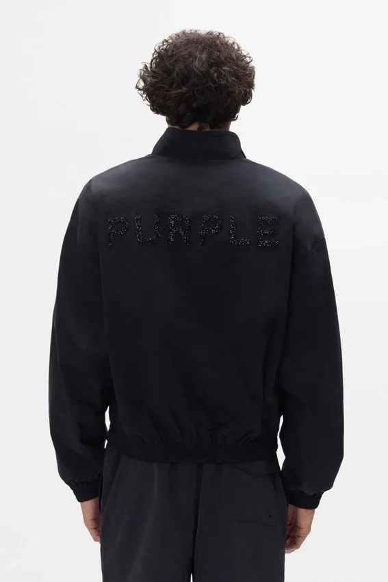 Trainingsjacke mit Kristall-Schriftzug