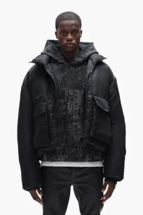 Twill-Daunenjacke