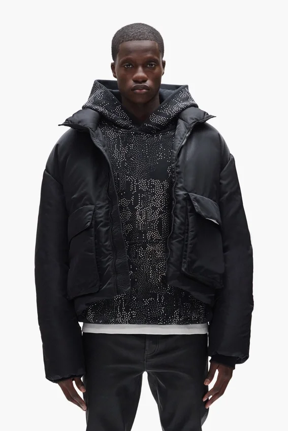 Twill-Daunenjacke