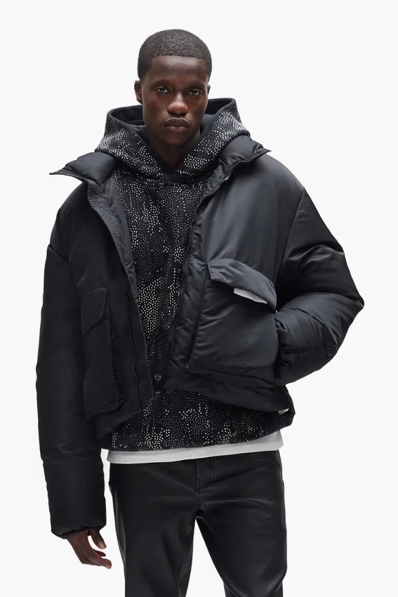 Twill-Daunenjacke