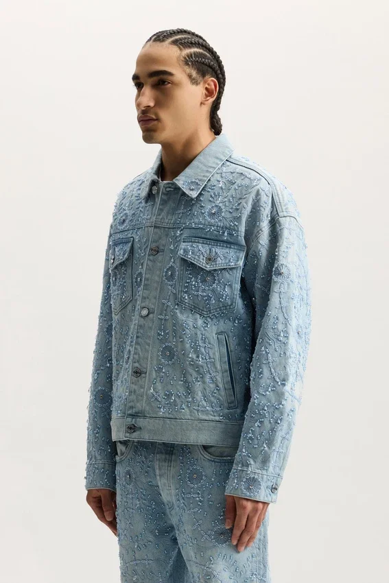 Verzierte Trucker-Jacke
