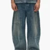 Workwear-Jeans mit ausgestelltem Bein