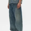 Workwear-Jeans mit ausgestelltem Bein